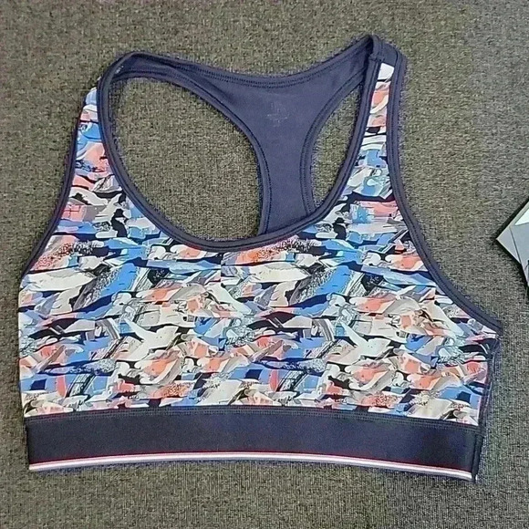 Fourlaps Blue Confetti Sports Bra Size Small - Picture 6 of 6